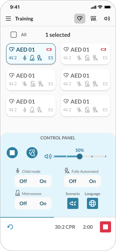 QCPR app aed trainer